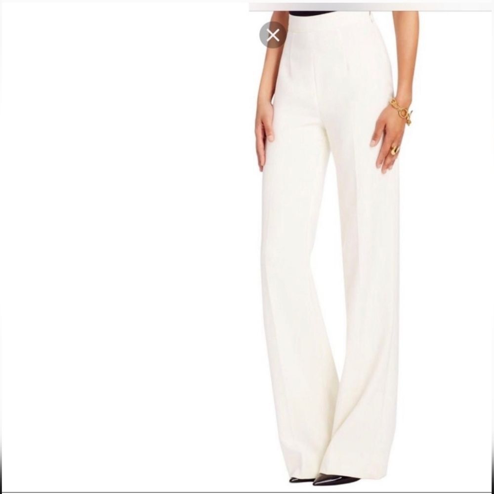 NEW dvf charli wide leg trousers cream womens size 8